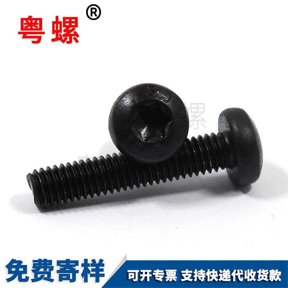 供應(yīng)黑色內(nèi)梅花盤(pán)頭螺釘